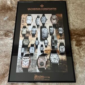 Vacheron Constantin Framed History Watch Print 29” x 18.25”